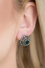 Load image into Gallery viewer, Courtly Courtliness Green Earring