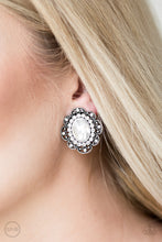 Load image into Gallery viewer, Dine and Dapper White Earring