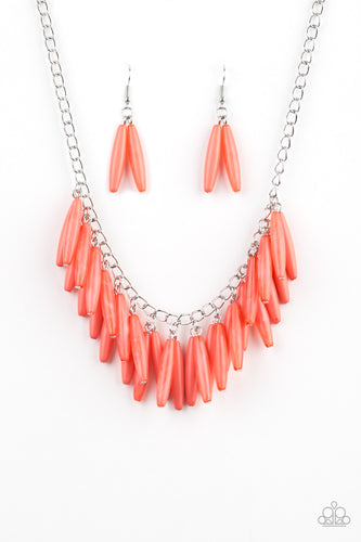 Full Of Flavor Orange Necklace