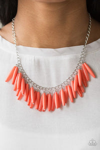 Full Of Flavor Orange Necklace