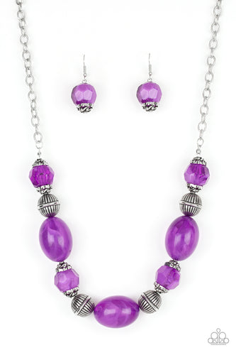 Ice Melt Purple Necklace