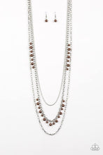 Load image into Gallery viewer, Pearl Pageant Brown Necklace