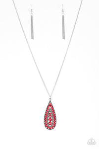 Tiki Tease Red Necklace