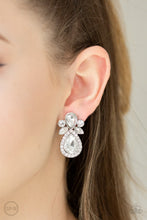 Load image into Gallery viewer, Celebrity Crown White Earring