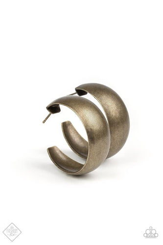 Calling All The Shots Brass Earring