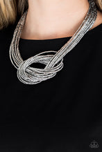 Load image into Gallery viewer, Knotted Knockout Silver Necklace