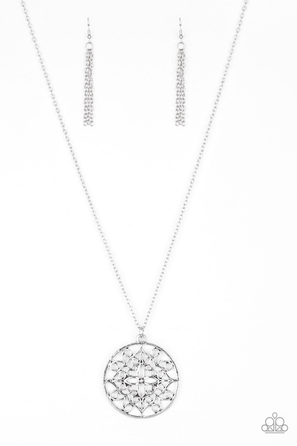 Mandala Melody Silver Necklace