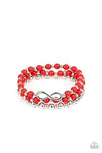 Immeasurably Infinite Red Bracelet