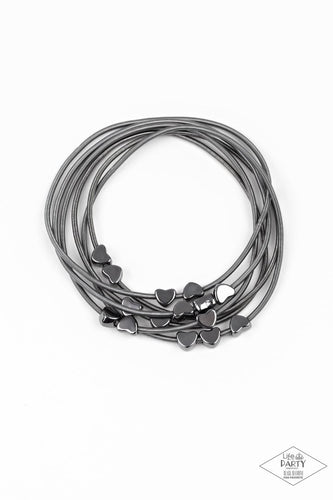 Charmingly Cupid Black Bracelet