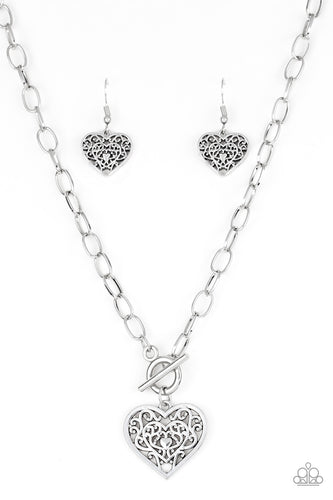 Victorian Romance Silver Necklace