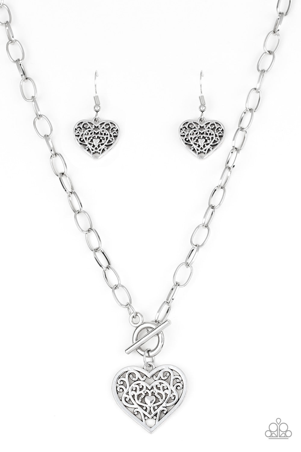 Victorian Romance Silver Necklace