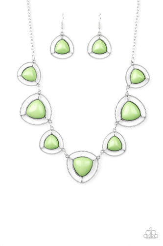 Make A Point Green Necklace