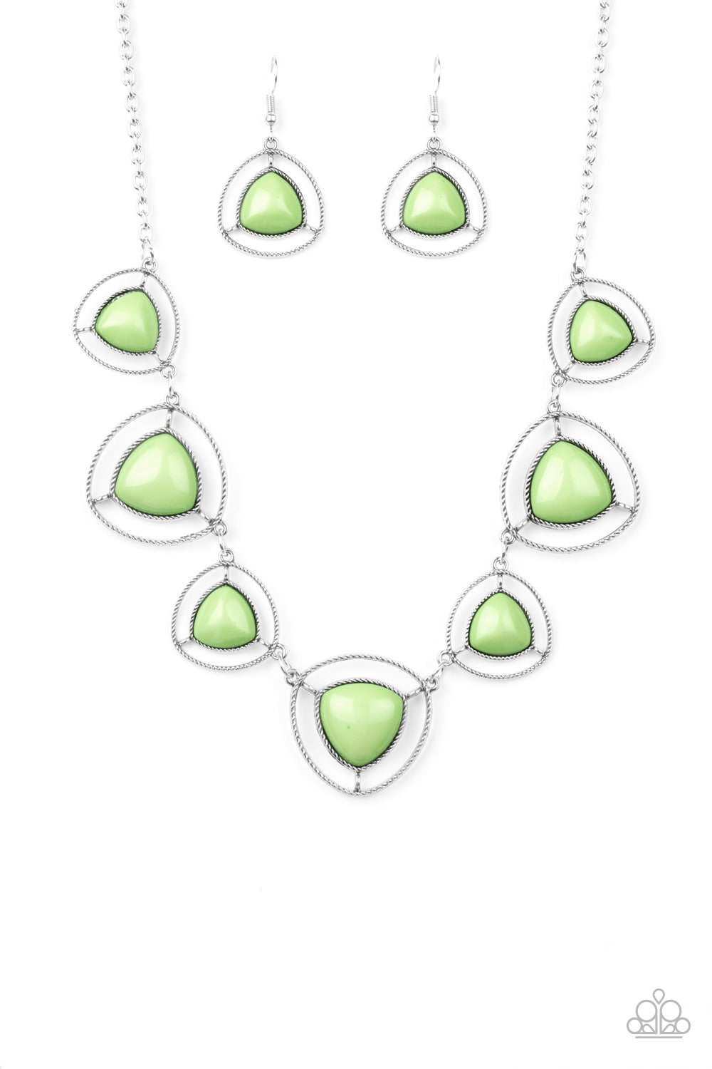 Make A Point Green Necklace