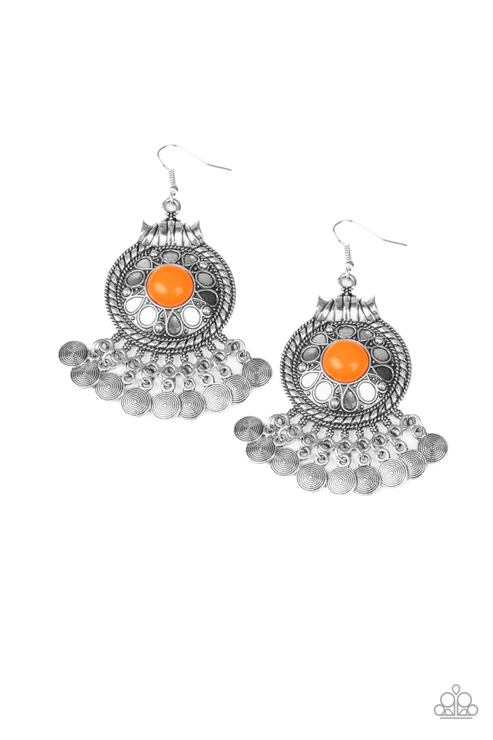 Rural Rhythm Orange Earring