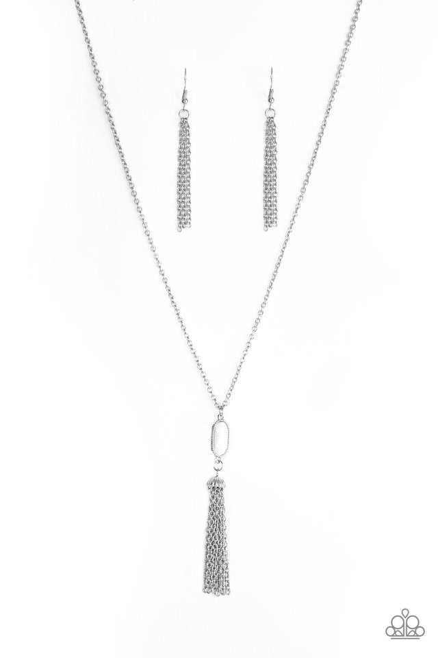 Tassel Tease White Necklace