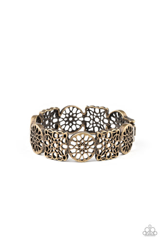 Mandala Mixer Brass Bracelet