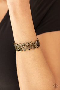 Mandala Mixer Brass Bracelet