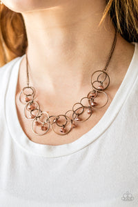 Seafront Scene Copper Necklace