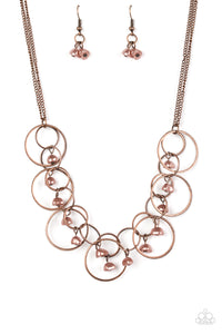 Seafront Scene Copper Necklace