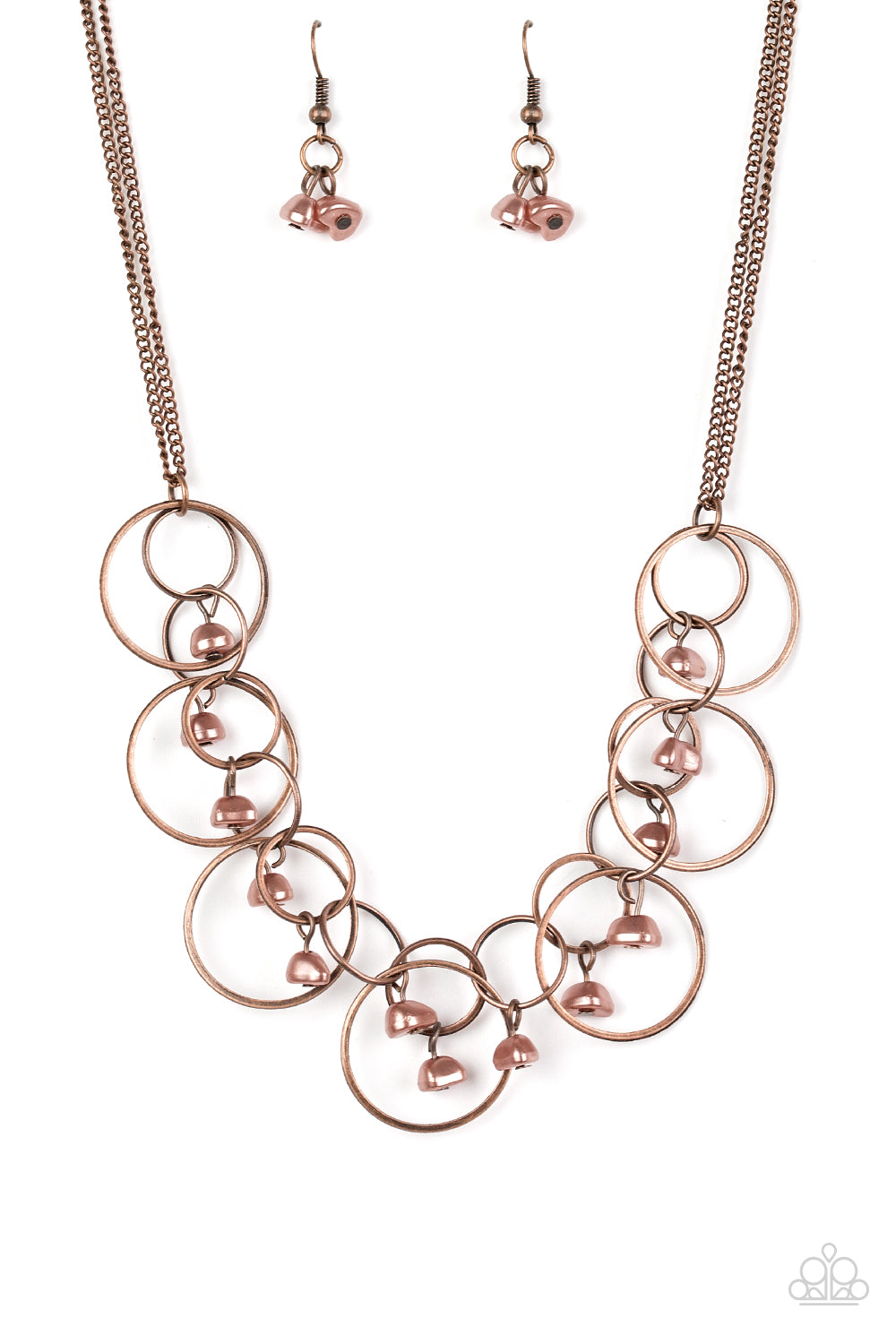 Seafront Scene Copper Necklace