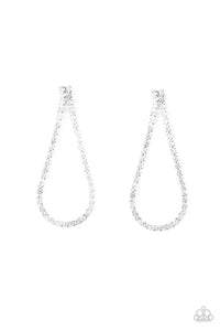 Diamond Drops White Earring