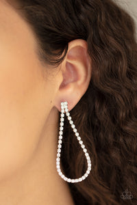 Diamond Drops White Earring