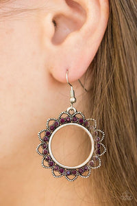 Bring Your Tambourine Purple Earring