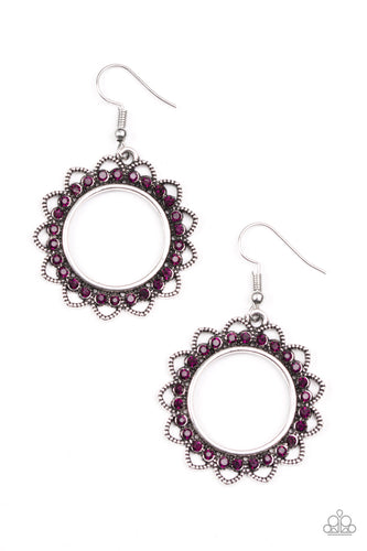 Bring Your Tambourine Purple Earring