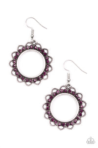 Bring Your Tambourine Purple Earring