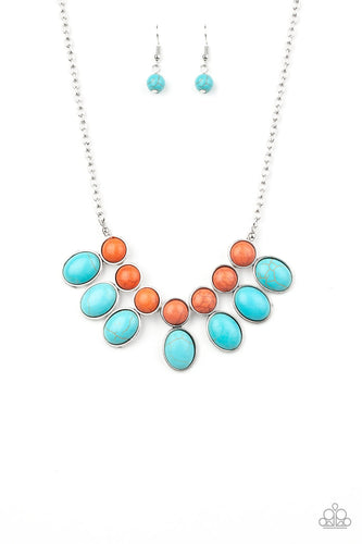 Environmental Impact Blue Necklace