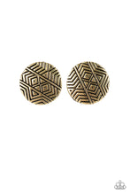 Load image into Gallery viewer, Bright As A Button Brass Earring