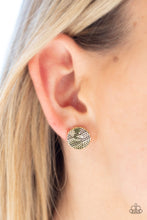 Load image into Gallery viewer, Bright As A Button Brass Earring