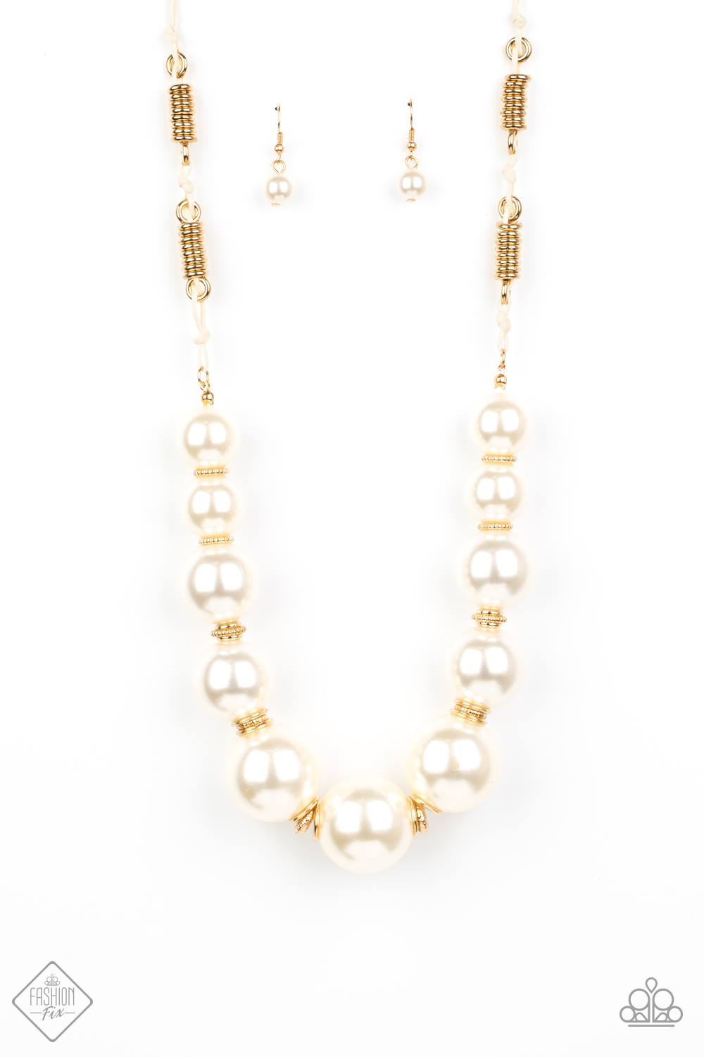 Pearly Prosperity Gold Necklace