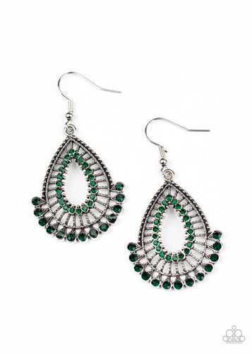 Castle Collection Green Earring