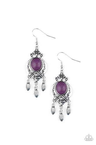 Enchantingly Environmentalist Purple Earring