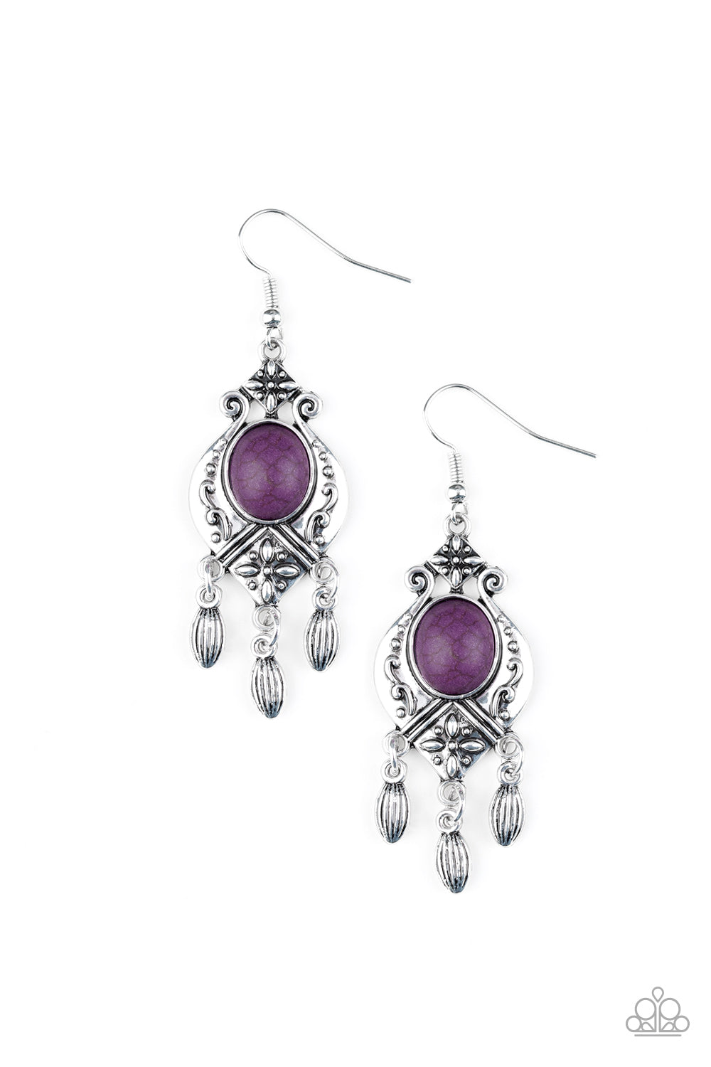 Enchantingly Environmentalist Purple Earring