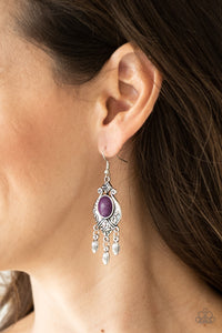 Enchantingly Environmentalist Purple Earring