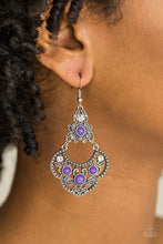 Load image into Gallery viewer, Garden State Glow Purple Earring