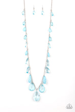 Load image into Gallery viewer, GLOW and Steady Wins The Race Blue Necklace