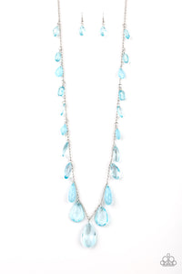 GLOW and Steady Wins The Race Blue Necklace