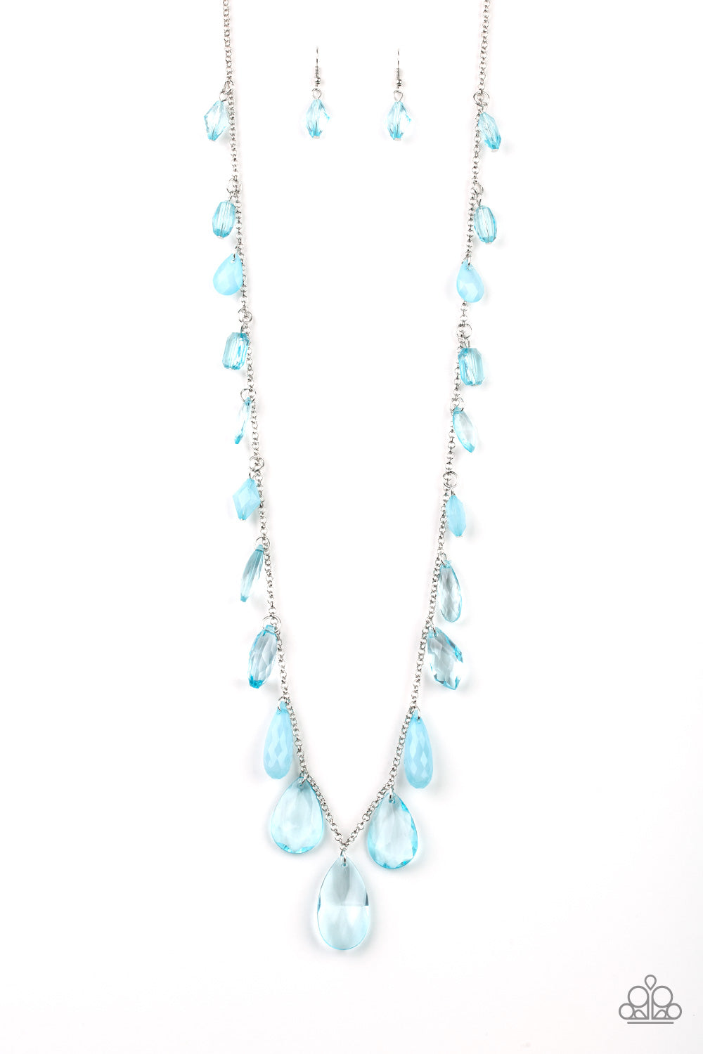 GLOW and Steady Wins The Race Blue Necklace
