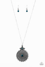 Load image into Gallery viewer, Walk On The WILDFLOWER Side Blue Necklace