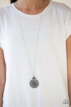 Load image into Gallery viewer, Walk On The WILDFLOWER Side Blue Necklace