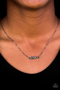 All My Love Black Necklace