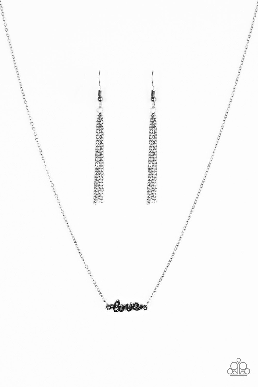 All My Love Black Necklace
