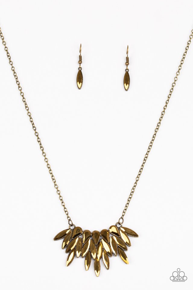 Crowning Moment Brass Necklace
