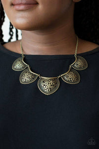 Garden Pixie Brass Necklace