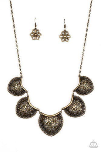 Garden Pixie Brass Necklace