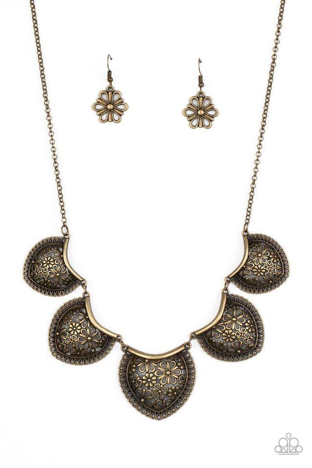 Garden Pixie Brass Necklace