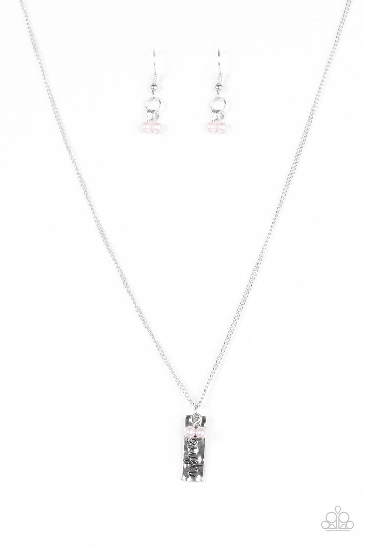Laugh Often Pink Necklace